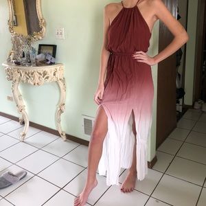 duo slit dress